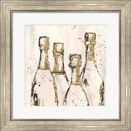 Framed Champagne is Grand I Print