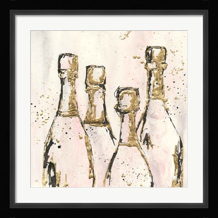 Framed Champagne is Grand I Print