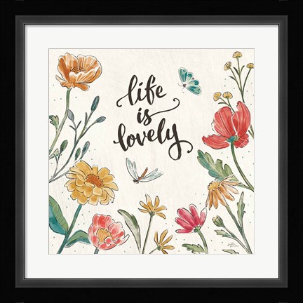 Framed Boho Field IV Print