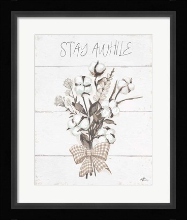 Framed Blessed III Neutral Print