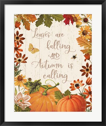 Framed Fall Garden III v2 Print