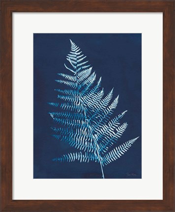 Framed Nature By The Lake - Ferns VI Print