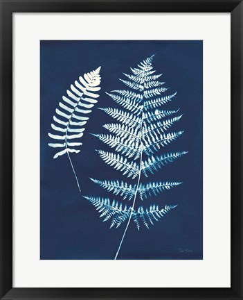 Framed Nature By The Lake - Ferns V Print