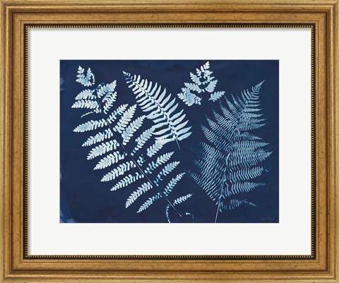 Framed Nature By The Lake - Ferns II Print