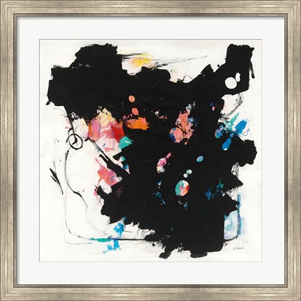 Framed Abstract Redacted Print