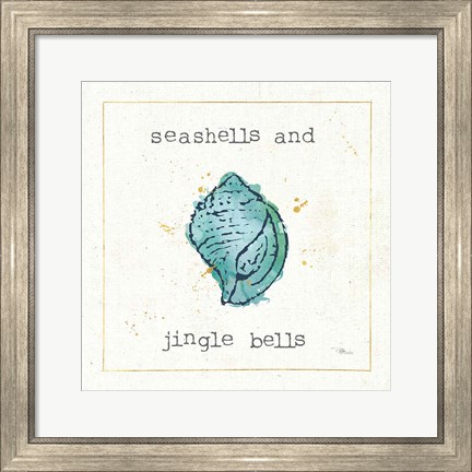 Framed Sea Treasures I Jingle Bells Print