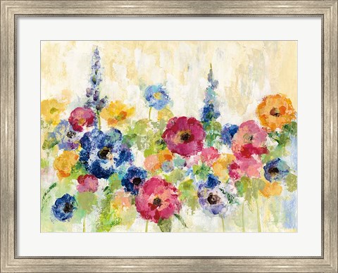 Framed Sunshine Field Flowers Print