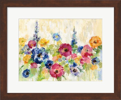 Framed Sunshine Field Flowers Print