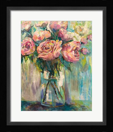 Framed Peony Play Print