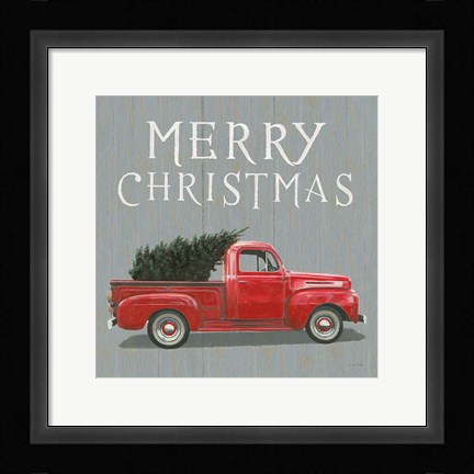 Framed Christmas Affinity XI Merry Christmas Print