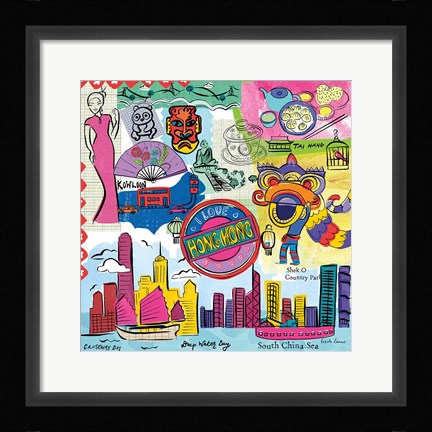 Framed Global Travel XIV Print