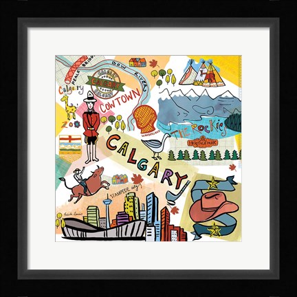 Framed Global Travel XII Print