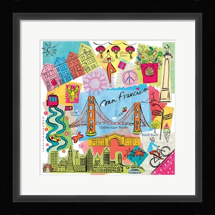 Framed Global Travel XI Print