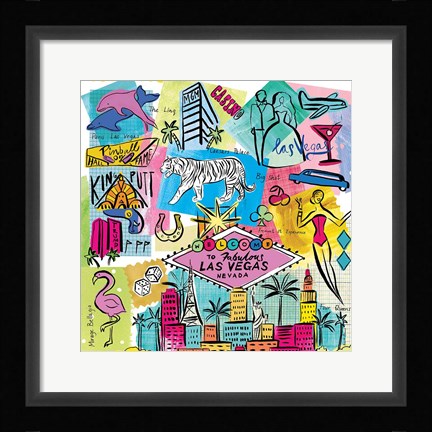 Framed Global Travel X Print
