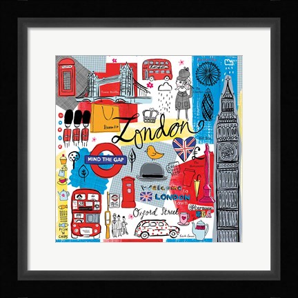 Framed Global Travel III Print