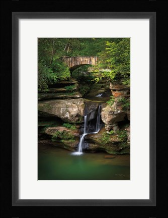 Framed Upper Falls Old Mans Cave Print