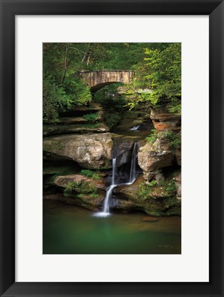 Framed Upper Falls Old Mans Cave Print