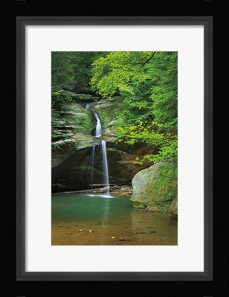 Framed Lower Falls Old Mans Cave Print