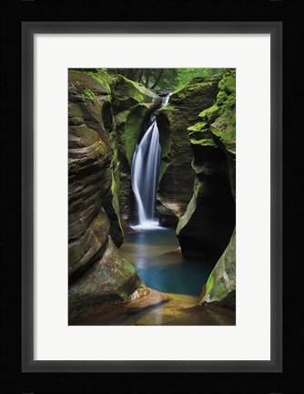 Framed Corkscrew Falls Ohio Print