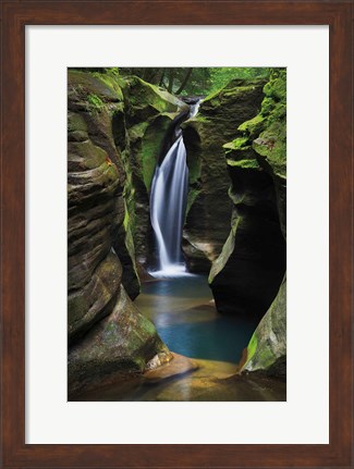 Framed Corkscrew Falls Ohio Print