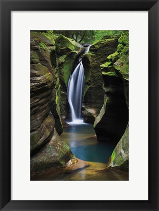 Framed Corkscrew Falls Ohio Print