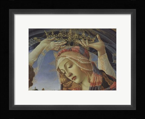Framed Madonna of the Magnificat (detail) Print