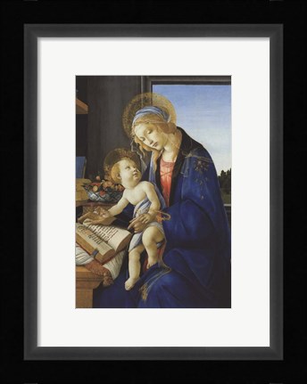 Framed Madonna of the Book, 1480 Print