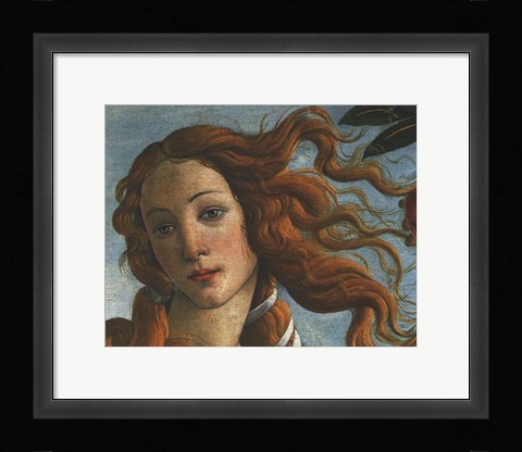 Framed Birth of Venus (Head of Venus), 1486 Print