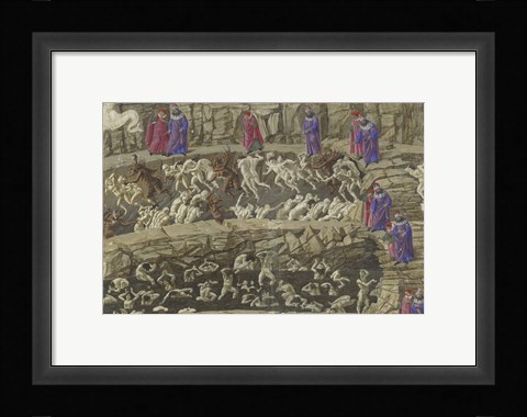 Framed Illustration to the Divine Comedy Print