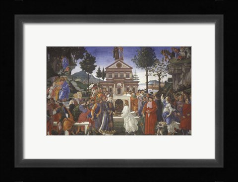 Framed Temptation of Christ, 1481-1482 Print