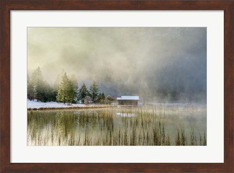 Framed First Touch of Snow Print