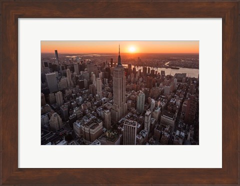 Framed Empire Flight Sun Burst Print
