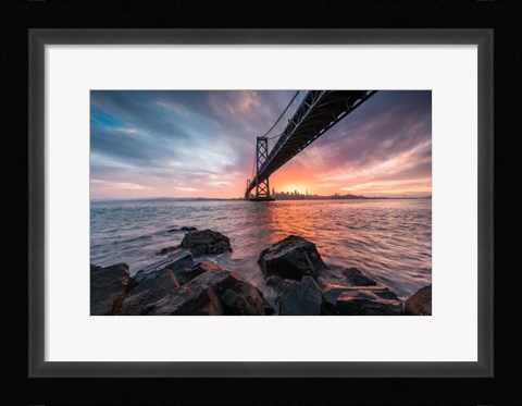 Framed Golden Light Explosion Print