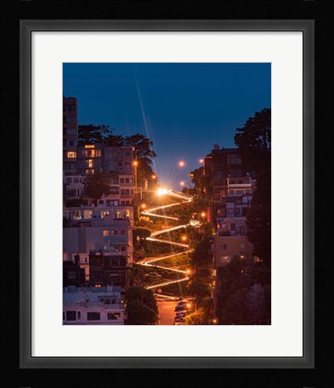 Framed Lombard Street Print