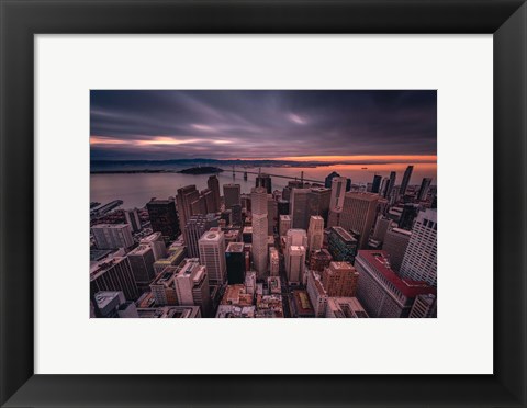 Framed San Francisco Look Down Print