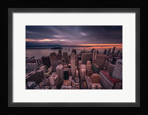 Framed San Francisco Look Down Print