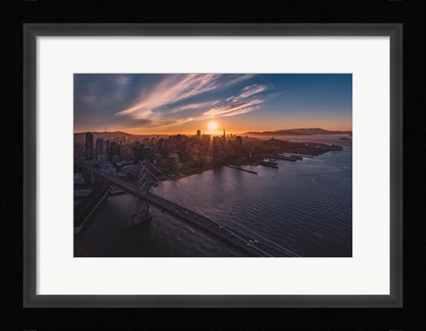 Framed Sunset Explosion Print