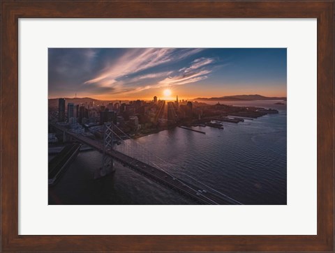 Framed Sunset Explosion Print