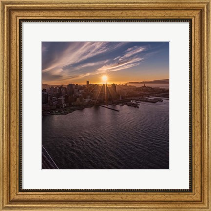 Framed Sunset Explosion 2 Print