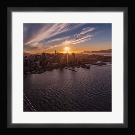 Framed Sunset Explosion 2 Print