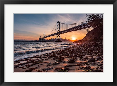 Framed Sunset from the Island 2 Print