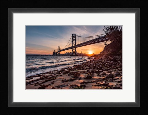 Framed Sunset from the Island 2 Print
