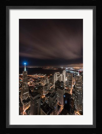 Framed Blue Beacon Print