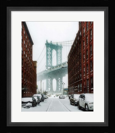 Framed New York Blizzard Print