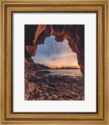Framed Treasure Island Cave Print