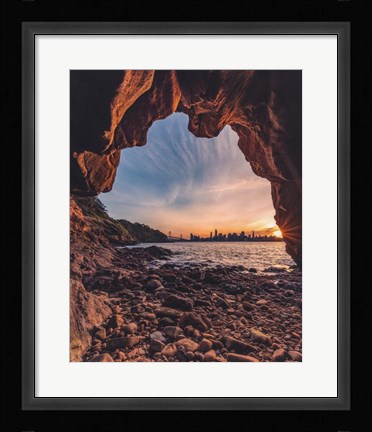 Framed Treasure Island Cave Print