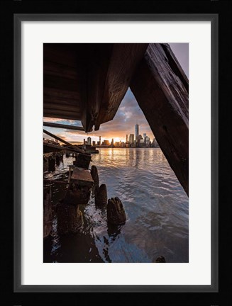 Framed Under the Pier Print