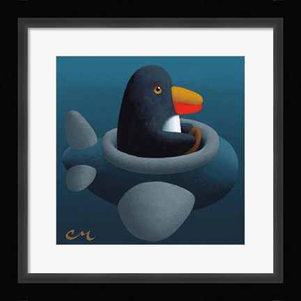 Framed Penguin Print