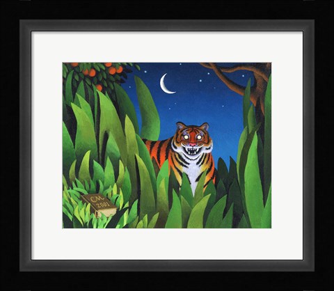 Framed Tiger Tyger Print