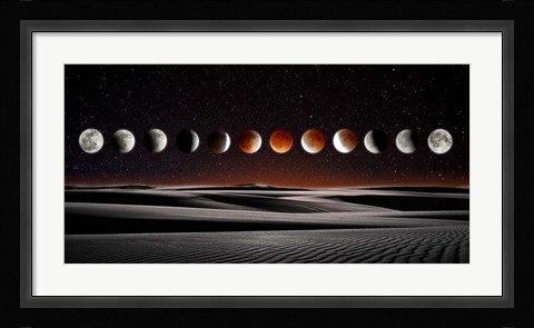 Framed Blood Moon Eclipse Print